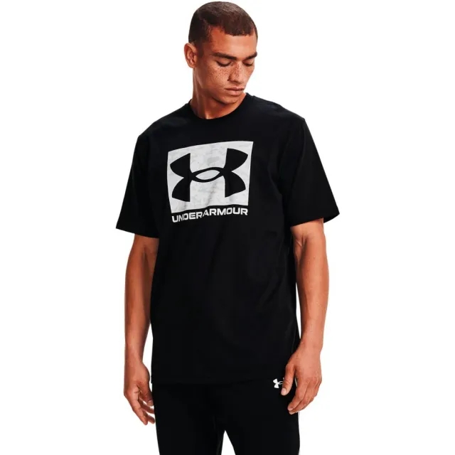Men's  Under Armour  ABC Camo Boxed Logo Short Sleeve Black / White XXL