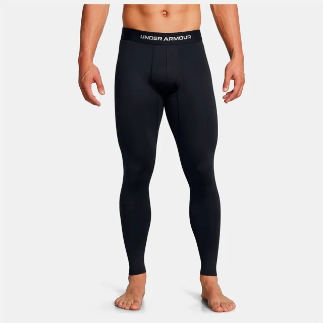 Under Armour Men's ColdGear® Elite Leggings Black / Metallic Silver S