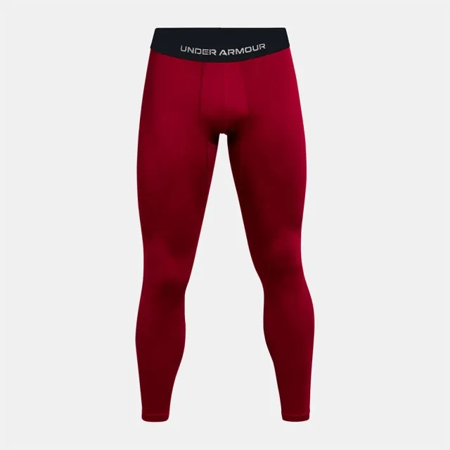 Under Armour Men's ColdGear® Elite Leggings Cardinal / Metallic Silver XXL