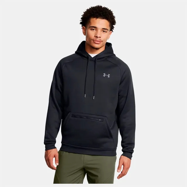 Under Armour Men's Armour Fleece® Pro Kanga Hoodie Black / Castlerock S