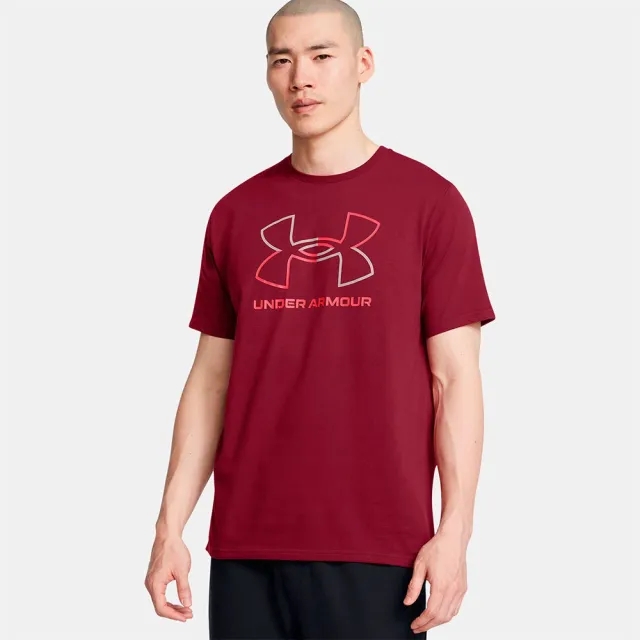 Men's  Under Armour  Foundation Short Sleeve Cardinal / Racer Red L