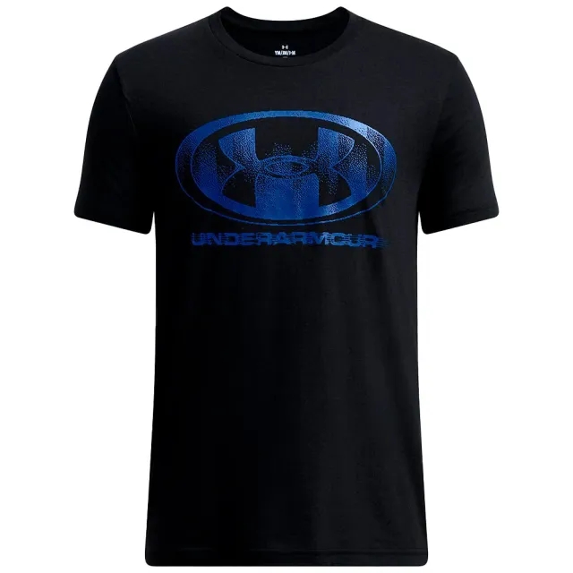 Boys'  Under Armour  Glitch Lockertag Short Sleeve Black / Tech Blue YMD (54 - 59 in)