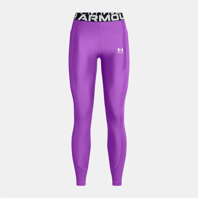 Under Armour Women's HeatGear® Rib Leggings Lavish / White XL