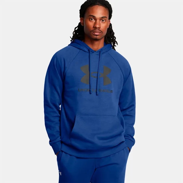 Men's  Under Armour  Rival Fleece Logo Hoodie Tech Blue / Midnight Navy XS