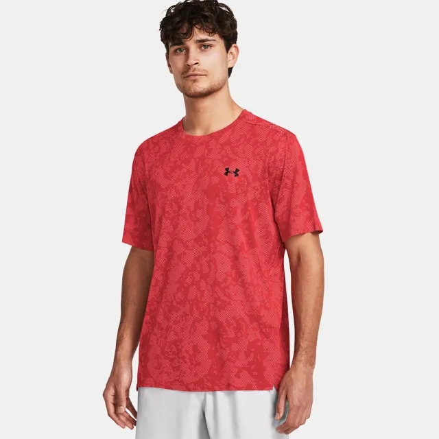 Men's  Under Armour  Tech™ Vent Geode Short Sleeve Racer Red / Black M