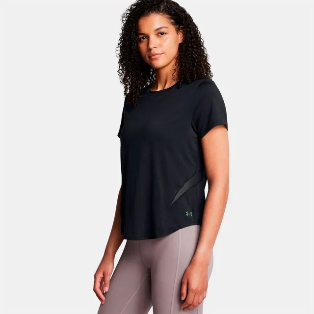 Women's  Under Armour  Vanish Elite Vent Loose Short Sleeve Black / Iridescent XS