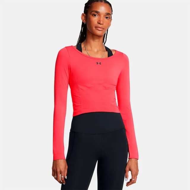 Women's  Under Armour  Train Seamless Long Sleeve Racer Red / Black M