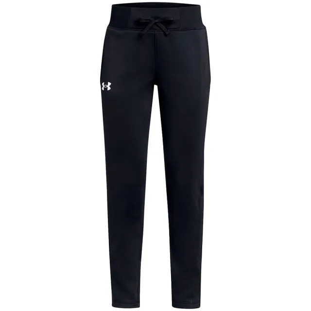 Under Armour Girls' Armour Fleece® Pants Black / White YLG (59 - 63 in)