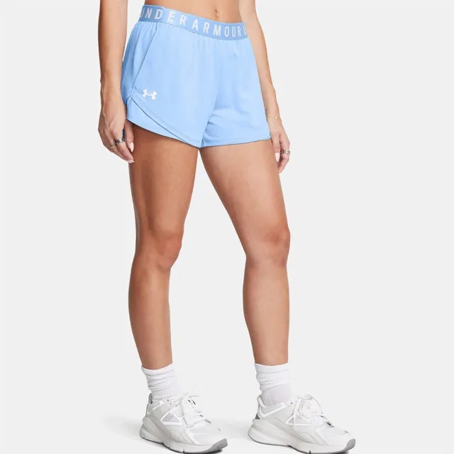 Women's  Under Armour  Play Up 3.0 Twist Shorts Horizon Blue / Horizon Blue / White XL