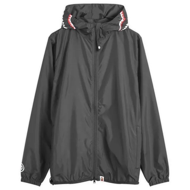 A Bathing Ape Women's Shark Hoodie Jacket Black