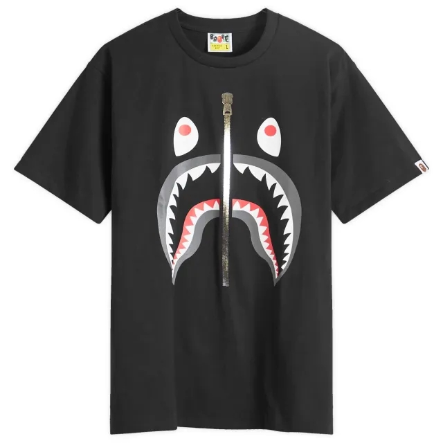 A Bathing Ape Men's Shark T-Shirt Black