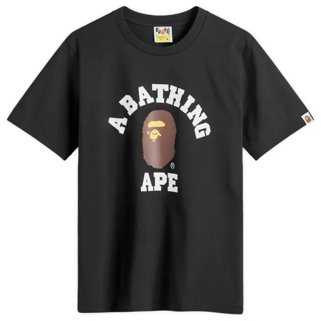 A Bathing Ape Women's College T-Shirt Black