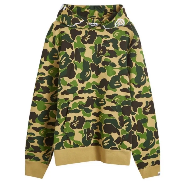 A Bathing Ape Men's ABC Camo 2nd Ape Pullover Hoodie Green