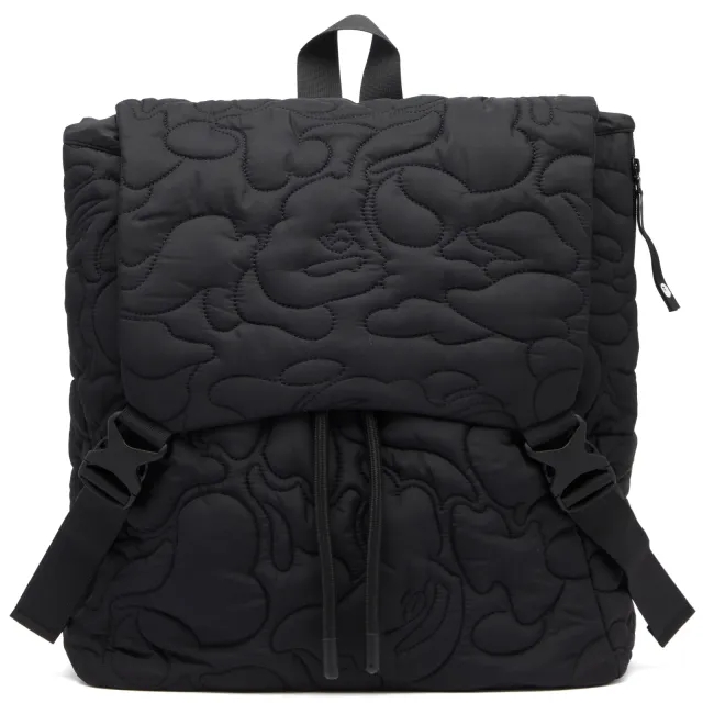 A Bathing Ape Neon Camo Quilted Backpack Black
