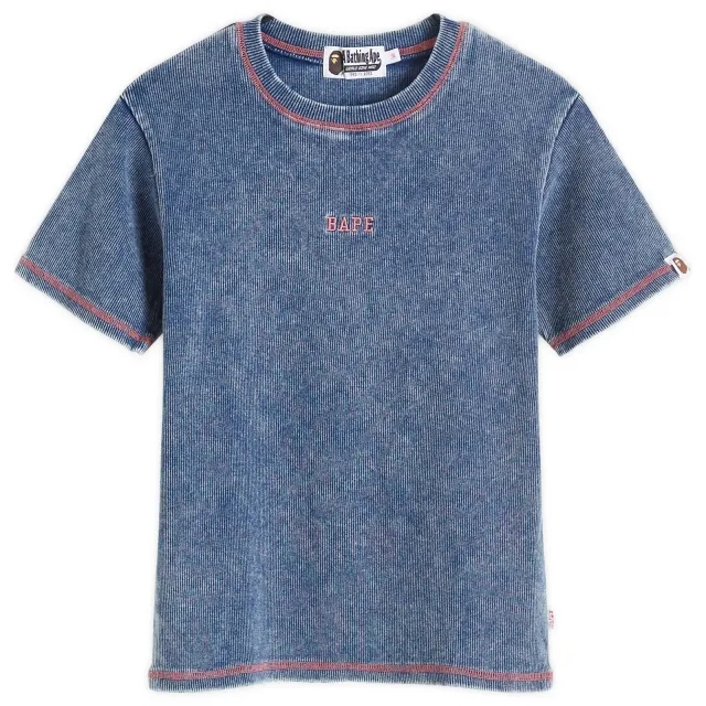 A Bathing Ape Women's Bape Indigo Rib T-Shirt