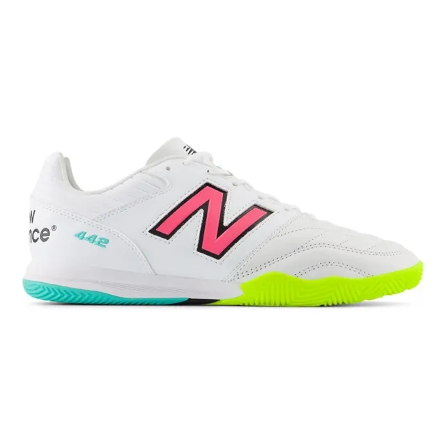 New Balance 442 2.0 Pro In - White/Purple/Volt - ['White']
