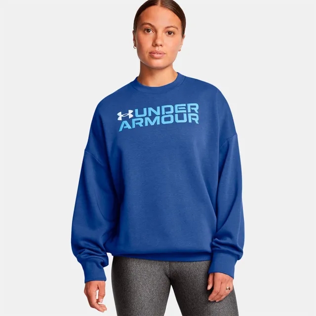 Under Armour Rival Fleece Wordmark Oversized Sweatshirt  2XL Woman -