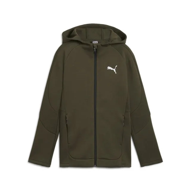 Puma Hoodie Evostripe Full Zip - ['Green']