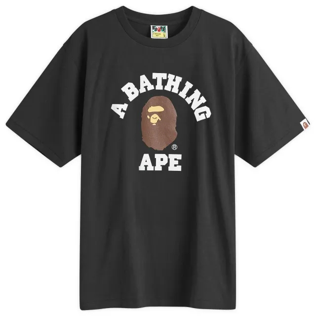 A Bathing Ape Men's College T-Shirt Black