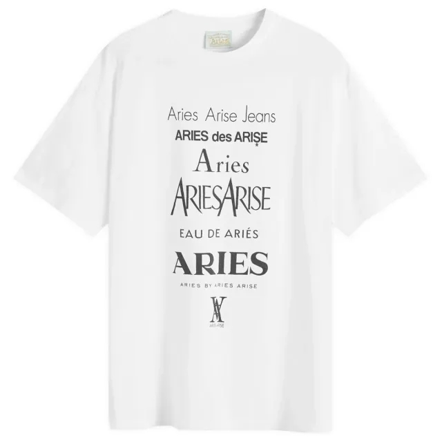 Aries Men's Perfume T-Shirt White