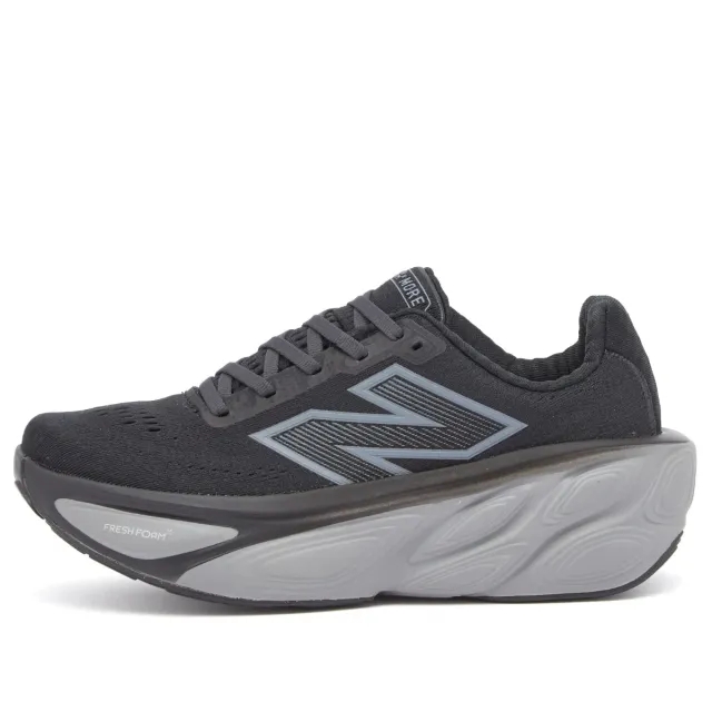 New Balance Women's Fresh Foam X More v5 in Black/White/Beige Synthetic