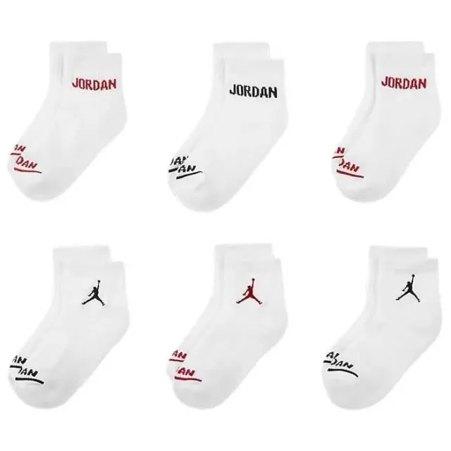 Nike Jordan Jordan Kids Ankle 6 Pack - White