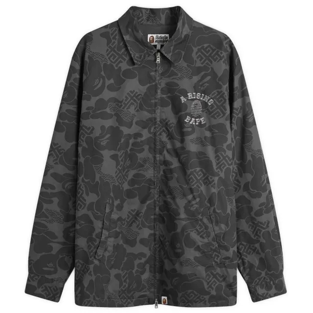 A Bathing Ape Men's Asia Camo Zip Jacket Black