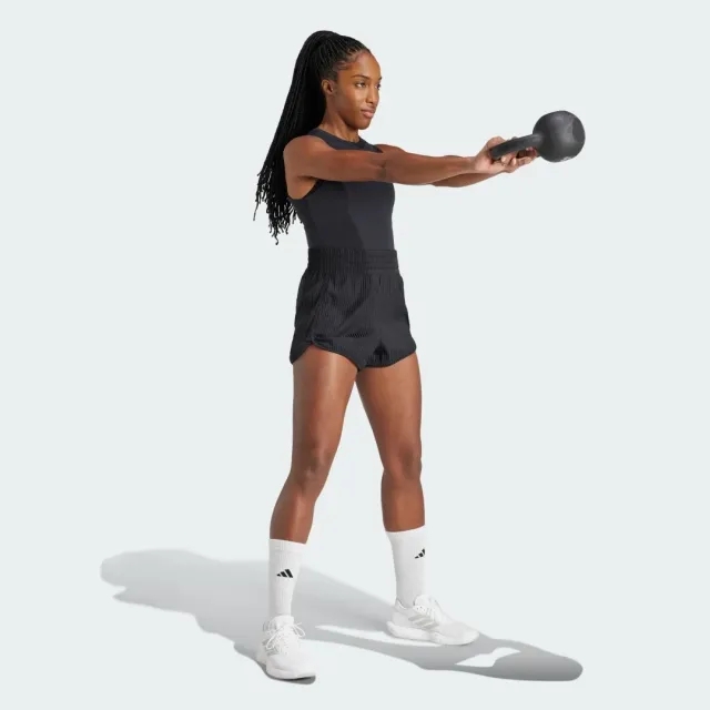 adidas Women Pacer All Gym Seasonal Rib High Rise Tonal 3 St