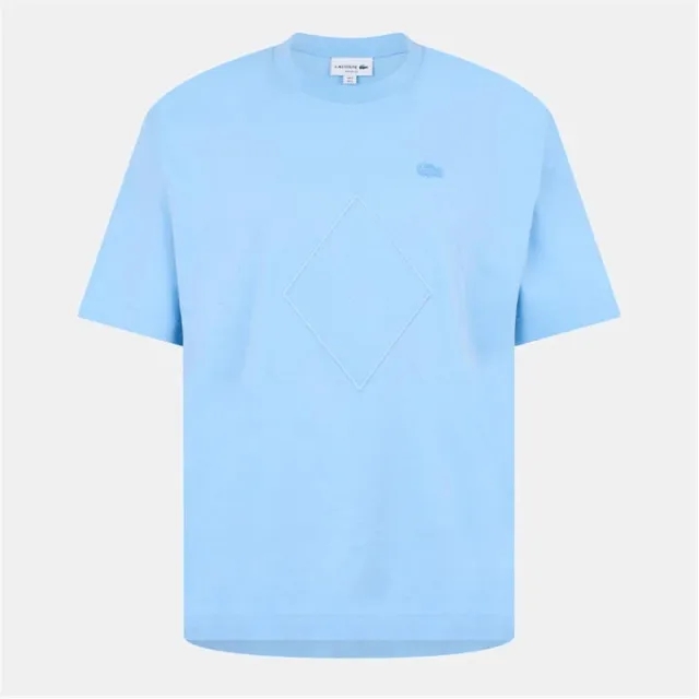 Lacoste Loose Fit Heavy Cotton T-shirt - Pale Blue