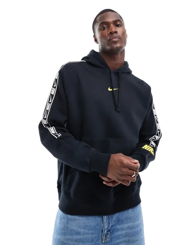 Nike Repeat Men Hoodies - Black