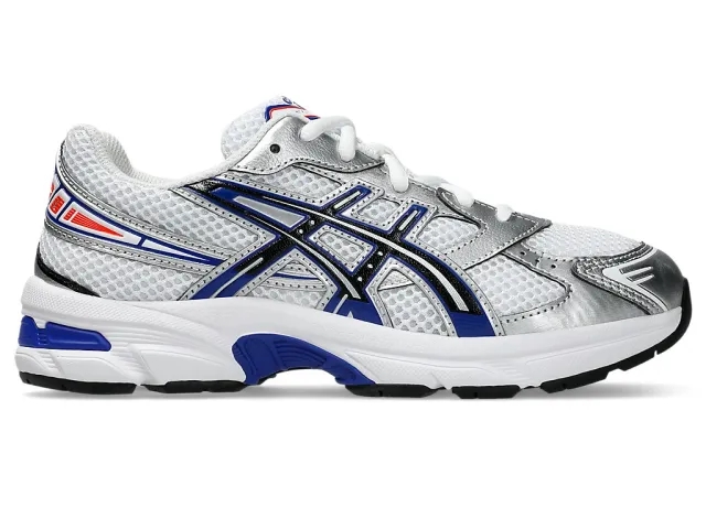 ASICS white & pl blue gel-1130 Youth trainers