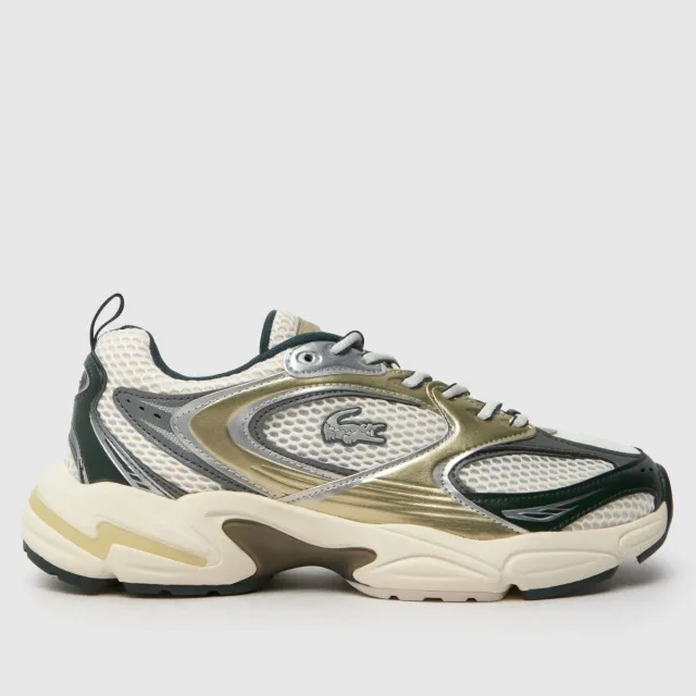 Lacoste Women's Storm 96 2K Sneakers - Off White & Dark Green