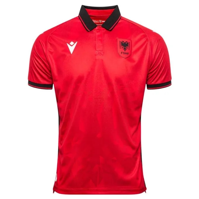 Macron Albania Mens SS Home Shirt 2024