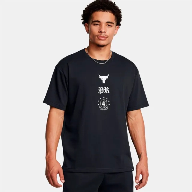Under Armour Men's Project Rock Terry Top Black / White XL