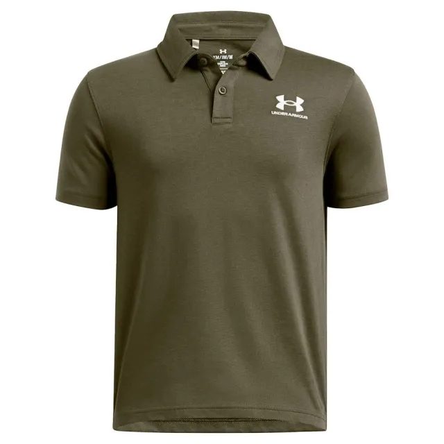 Boys'  Under Armour  Icon Polo Marine OD Green / White YMD (54 - 59 in)