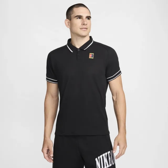 NikeCourt Heritage Men's Tennis Polo - Black
