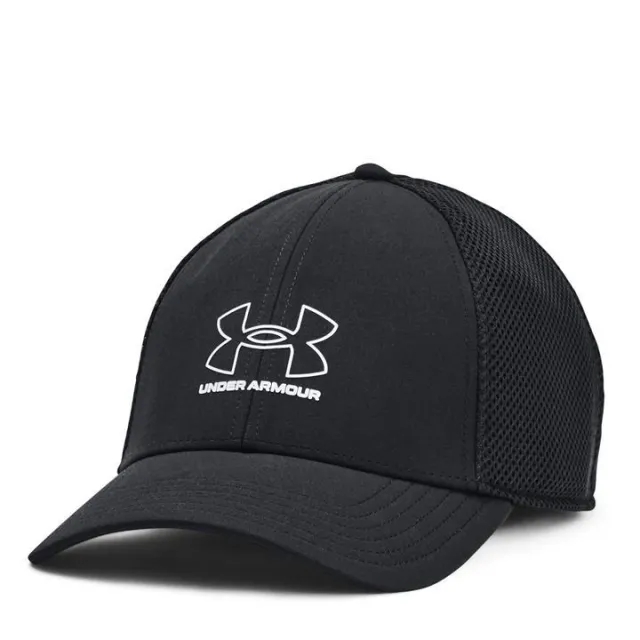 Men's  Under Armour  Iso-Chill Driver Mesh Cap Black / Legendary Black / White M/L