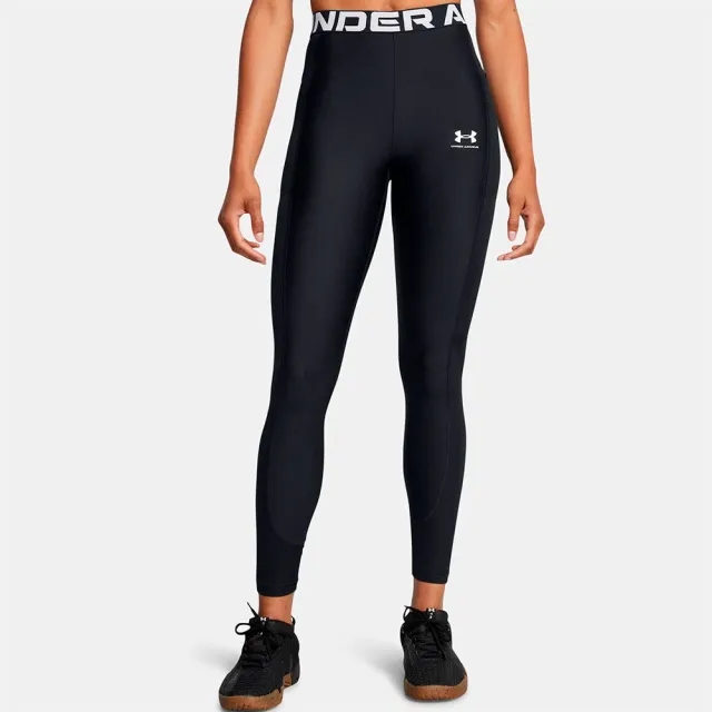 Under Armour Womens HeatGear Rib Legging - Black - Size XL - Black