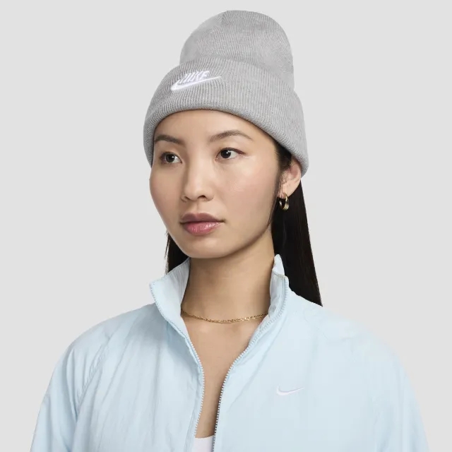 Nike Peak Beanie Hat, Grey