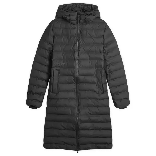 Rains Women's Lohja Long Puffer Jacket Black