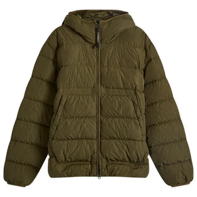 C.P. Company Men's Chrome-R Goggle Down Jacket Ivy Green