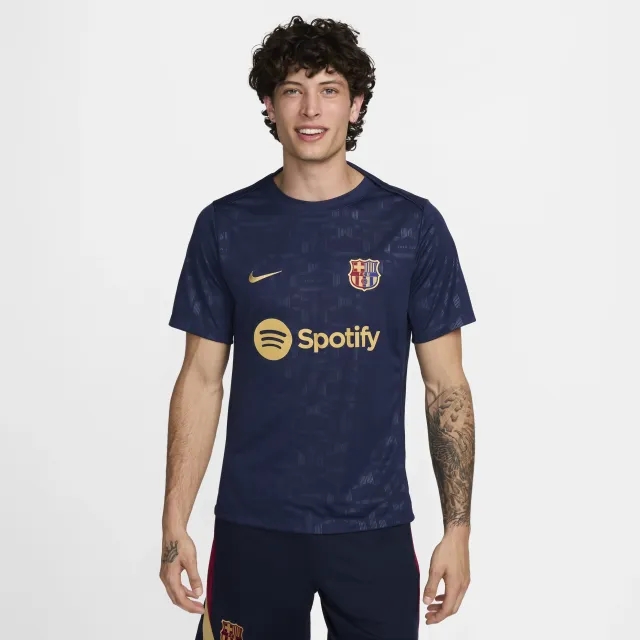 Nike FC Barcelona 24 25 Dri FIT Academy Pro Pre Match SS Home Top