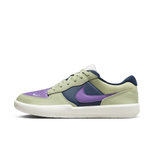 Nike Sb Force 58 Trainers In Olive And Purple-Green