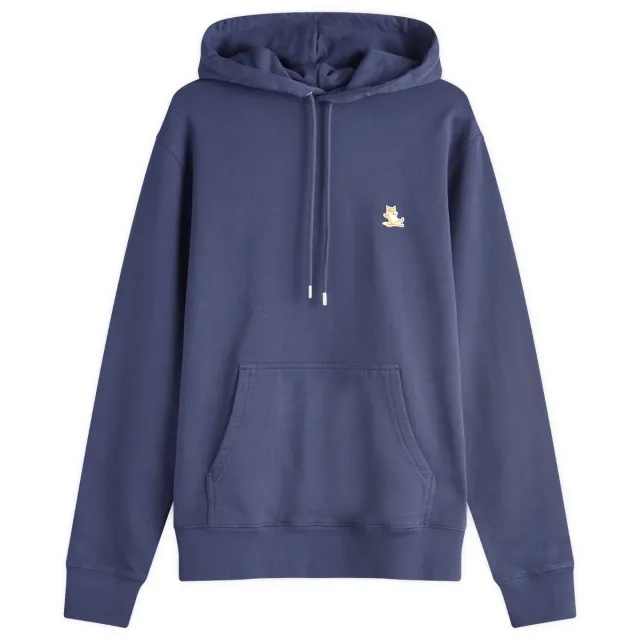 Maison Kitsuné Maison Kitsune Chillax Patch Regular Hoodie Eclipse Blue