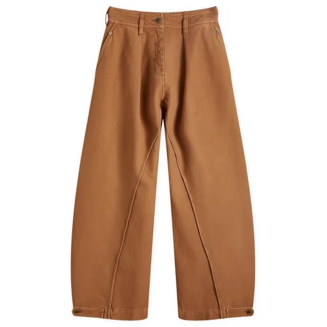 JW Anderson Women's Twisted Seam Trousers Caramel
