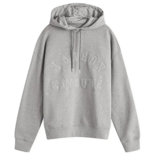 Maison Kitsuné Maison Kitsune Varsity Oversize Hoodie Medium Grey Melange