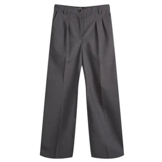 A.P.C. Women's Tressie Pleated Trousers Grey