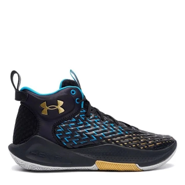 Unisex  Under Armour  FUTR X 4 Basketball Shoes Black / White / Black 13