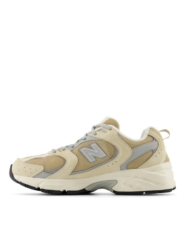 New Balance Unisex 530 in Beige/Grey Suede/Mesh