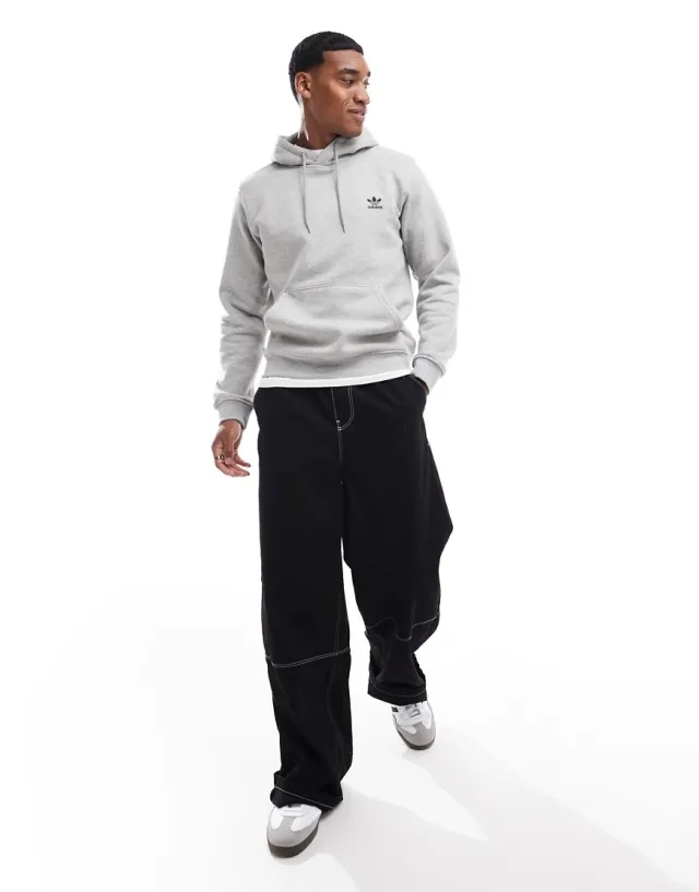 Adidas Originals Essentials Hoodie In Grey